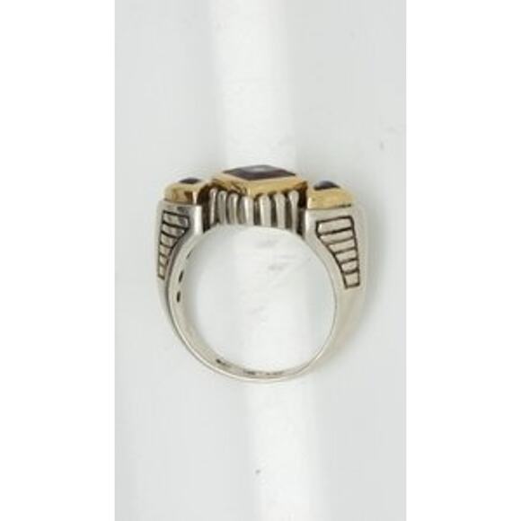 Genuine Morganite Star Sapphire 14K 925 ss Ring - Picture 2 of 5